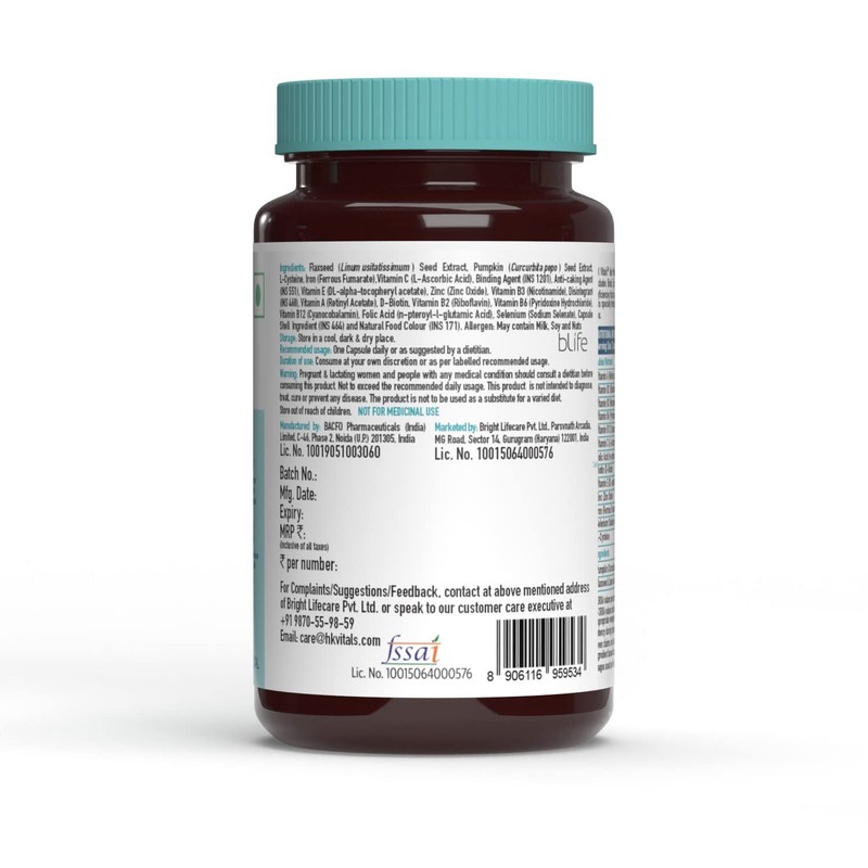 Miri Miri HK Vitals Hair Multivitamin with DHT Blockers, Omega