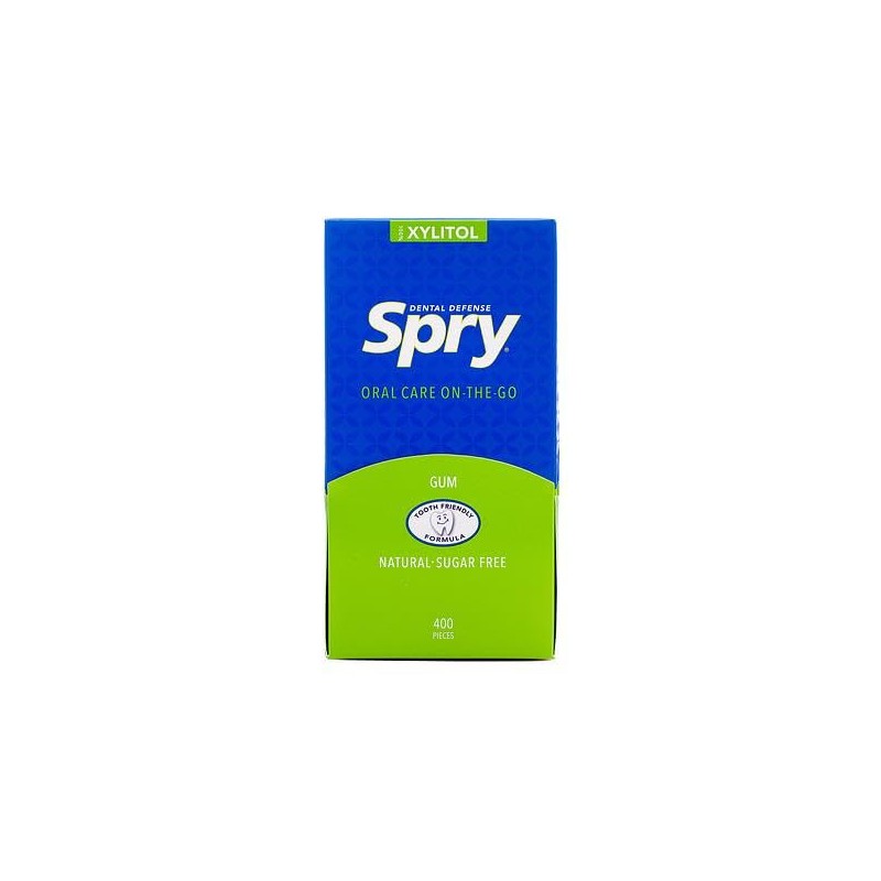 Spry Fresh Natural Xylitol Chewing Gum Dental Defense System -