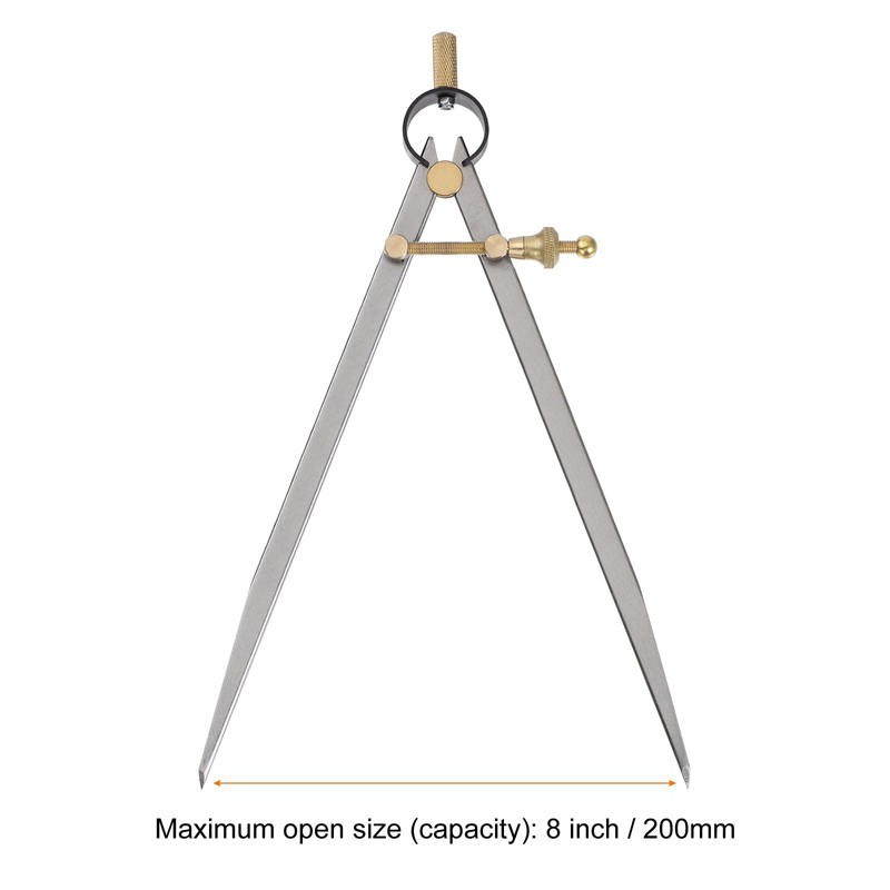 sourcing map Spring Joint Caliper 8 inch / 200mm Steel