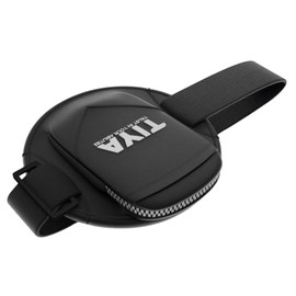 TIYA Armband Phone Holder for Running with 3 Pockets, Reflective Material, Adjustable Arm Band Strap for Men & Women, No Slipping or Irritation, Lightweight Smartphone Running Accessories, Black