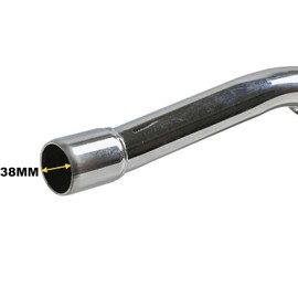 Aftermarket 38mm Exhaust Pipe Only for Dirt Bikes Compatible with Pocket Pit Pro Dirt Quad Bike ATV SDG Pro Trail Thumpstar Yx Li Fan Style Pit Dirt Bikes And Their Copies