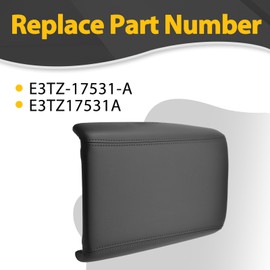 Center Console Lid Fit for Chevy Traverse, Buick Enclave Saturn Outlook, GMC Acadia Limited, Front Floor Console Armrest Replace 925-088 22905366 (Black)