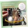 WOONEKY Makeup Brush Holder Rotatable Vanity Organizer with Compartments Compact