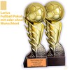 Larius Coppa da calcio dorata con palla (21,5 cm, 635