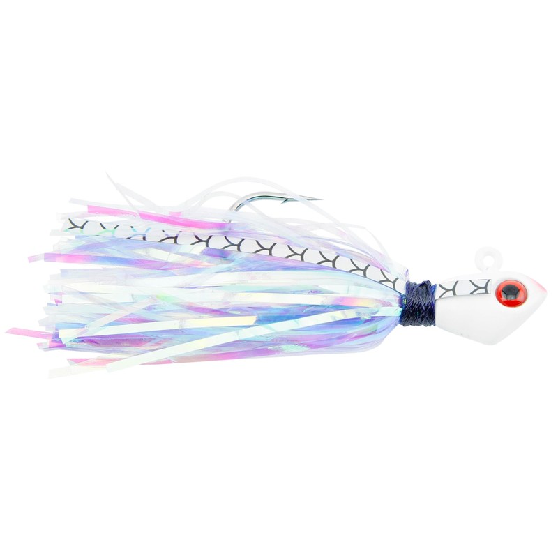 No Alibi Alien Jig Inshore Series, Pearl Blue Skirt, 1/2