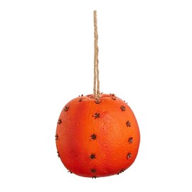Raz Imports Pomander Clove - 4 Inch Orange Plastic and Foam Decorative Hanging Christmas Tree Ornament