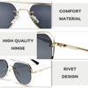 SHEEN KELLY Classic Aviator Sunglasses Women Men Retro Rimless Style