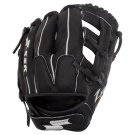 SSK Z5 Training Gear Quick Hands Infield Baseball Training Gloves 8.5” – 9” – 9.5” – 10” – 10.5” Right & Left Hand Throw (Black-950 Single Post, 9.5" - Left Hand Throw)