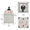 Heschen Universal Rotary Cam Selector Changeover Switch, LW28-20/0123.3D, 660V 20A,