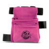 Graintex SS2623 2 Pocket Children Tool Pouch Pink Color Suede