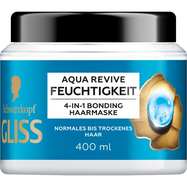 Gliss Aqua Revive 4-in-1 Moisture Treatment (400 ml), Hair Treatment