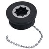 Goiot Deck Filler Spare Cap with Chain 46mm for Boat