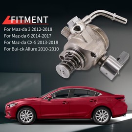 Tektall PE19-20-3F0 High Pressure Fuel Pump for 2014 2015 2016 2017 2018 Maz-da 3 CX-5 6 2.5L Engine Aftermarket Parts, Replace OE FI1557, PE18-20-3F0, PE18-20-3F0A, M73131