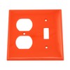 Leviton 2-Gang 1-Toggle 1-Duplex Device Combination Wallplate, Standard Size, Thermoplastic