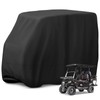 Jungda Golf Cart Cover,Waterproof Universal 4 Passenger Golf Cart Covers,Golf
