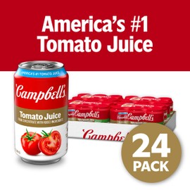 Campbell's 100% Tomato Juice, 11.5 fl oz Can (24 Pack)