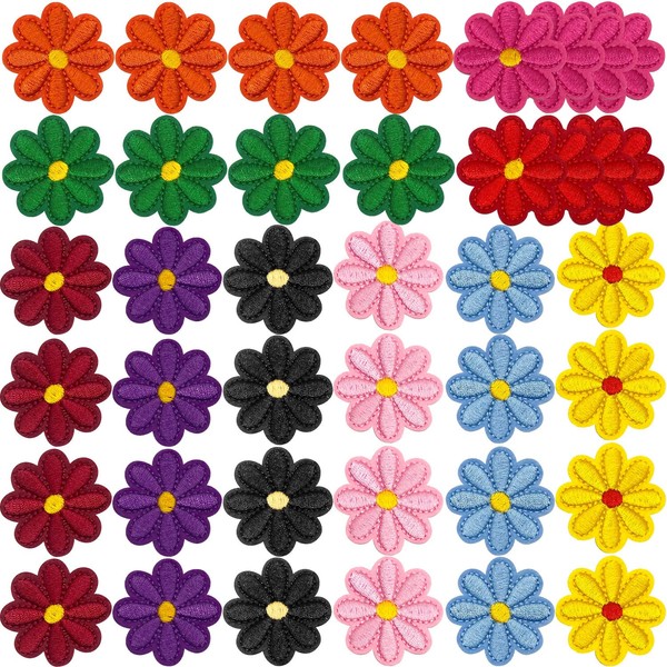 Pack of 40 iron-on patches, mini embroidered patches, embroidered patch