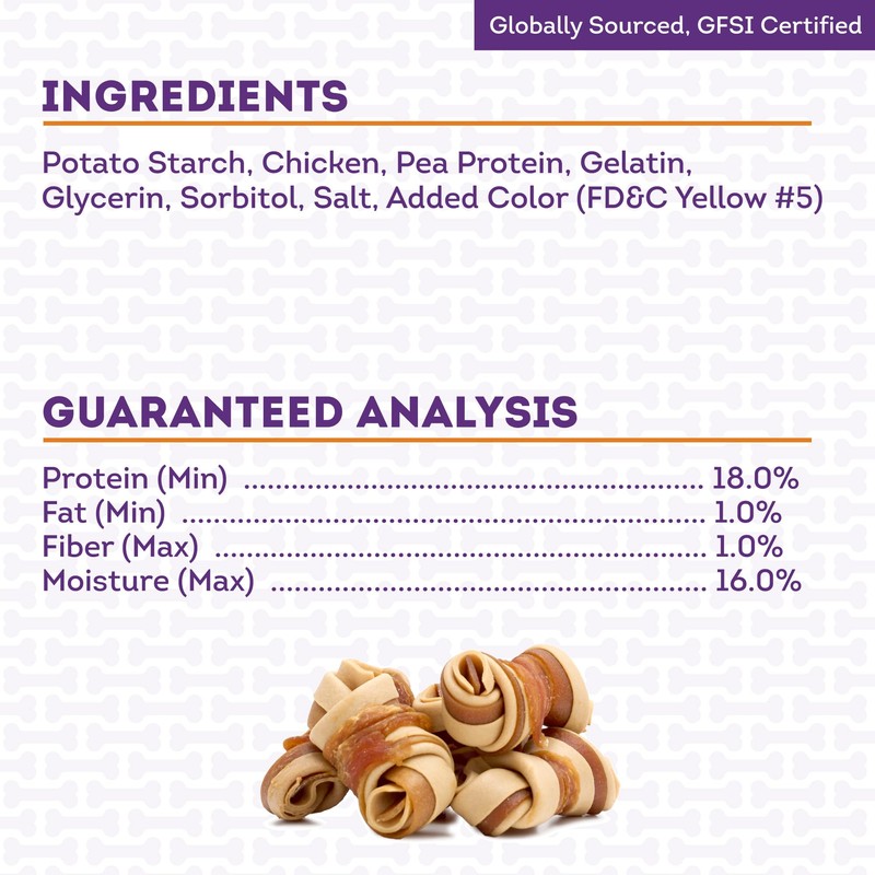 Treatly IncrediChews Bone w/Chicken Meat Wrap Dog Chew Treats -