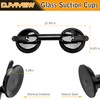 Heavy Duty Suction Cups - Aluminum Vacuum Handle Glass &