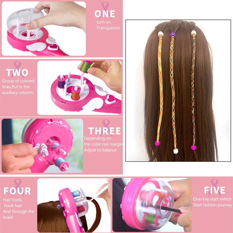 Automatic Hair Braiding Devices Electric Hairstyle Braiding Tools for Children