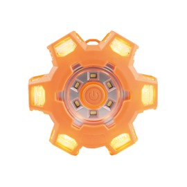 Wagan FRED Flashing Roadside Emergency Disc LED Flare 6 Flash Modes for Roadside Security, Warning Flashing with Magnet and Hook for Vehicles and Boats (FRED PRO - Amber)