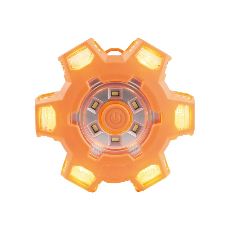 Wagan FRED Flashing Roadside Emergency Disc LED Flare 6 Flash