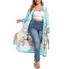 VOGMATE Kimono Bathrobe Women's Long 3XL Large Sizes Satin Dressing