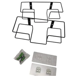 Aswalling Glove Box Holder Wall Mounted Disposable Glove Dispenser, Metal Glove Rack for Rubber Glove Organizer Tissue,2pcs