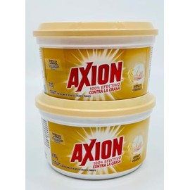 AXION Dish-wash Paste Oats and vitamin E 450g The Real Grease-Catcher LAVAPLATOS El Verdadero Arrancagrasa Avena (Pack of 2) - Imported from Colombia