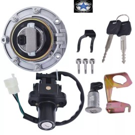 Unbranded Ignition Switch Fuel Gas Cap Lock Key For Honda CB900F 919 2002-2007