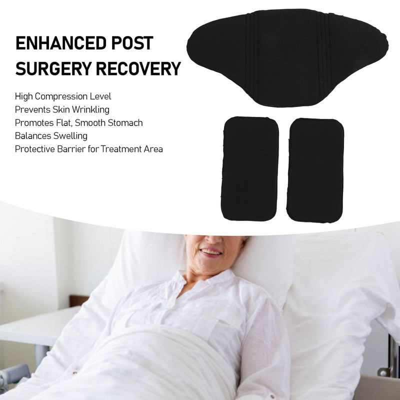3 Piece Lipo Foam Abdominal Board for Post-Surgery Liposuction Front,