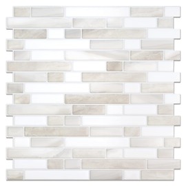 STICKGOO Thicker Design Peel and Stick Tile Backsplash, 12"×12"Stick on Backsplash for Kitchen, Self Adhesive Tile for Kitchen Backsplash and Bathroom(Sample Sheet)