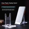 SHSMPXOY 8 Set Clear Plastic Display Stands Clear Display Stands