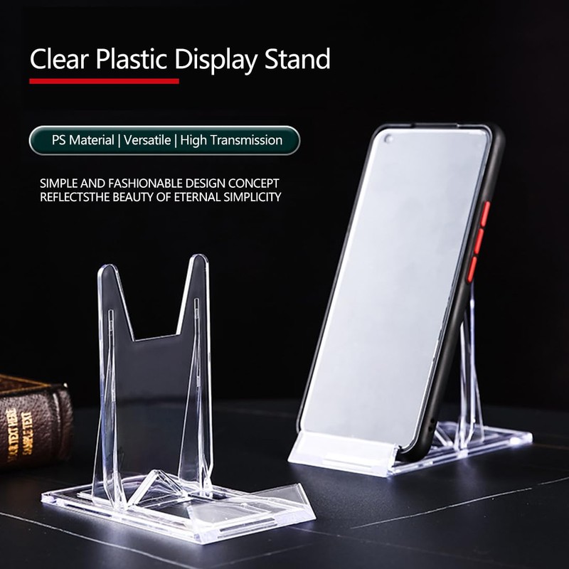 SHSMPXOY 8 Set Clear Plastic Display Stands Clear Display Stands