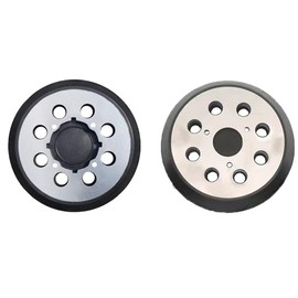 2 Pcs 5" 8 Hole Replacement Sander Pad Hook and Loop Orbital Sander Replacement Pad Backing Pad Round Hook and Loop Backing Pad for Buffing Random Orbital Sander Pads (Type A+B)