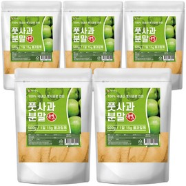 Domestic green apple powder 500g 5 packs / 국산 풋사과 분말 500g 5개