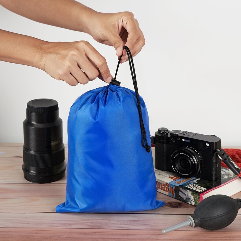 Drawstring Bag with Toggle - Nylon Cinch and Ditty Pouch