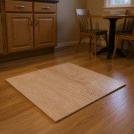 Self Adhesive Vinyl Floor Tiles 600 X 600mm 2.5mm Thick Natural Wood Grain Design For Kitchen Dining Room Interior UseQuantity: 36 pcs, Pattern: Primary Wood Grain