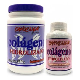 Pack Colágeno Hidrolizado Cahuenga 500g Polvo Y Cápsulas                                                                                              