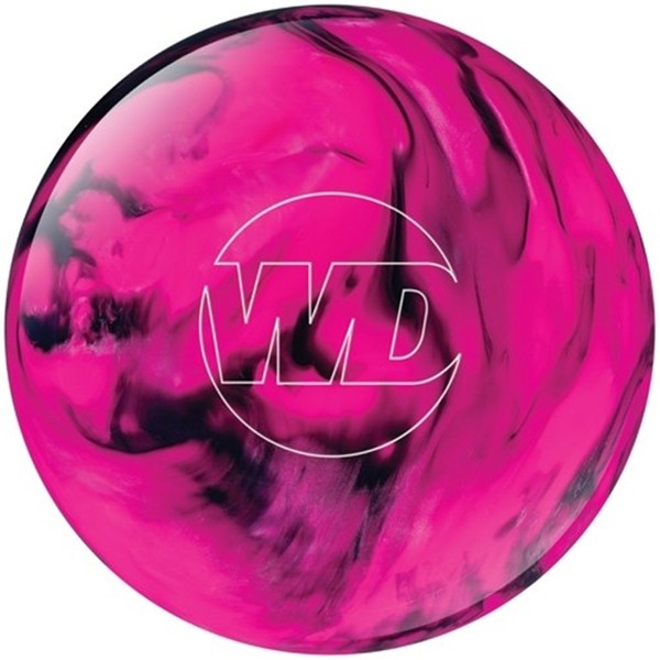 Bowlerstore Products White Dot Bowling Ball- Pink/Black (15lbs)