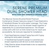 Waxman Serene Premium Fixed Shower Head with Handheld Attachment and