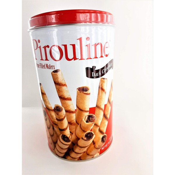 PIrouline Creme Filled Wafers Dark Chocolate 14.1 Oz. Pack Of 3.