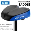 Wide Comfort Bike Saddle for Commuting – Dual Shock Absorption