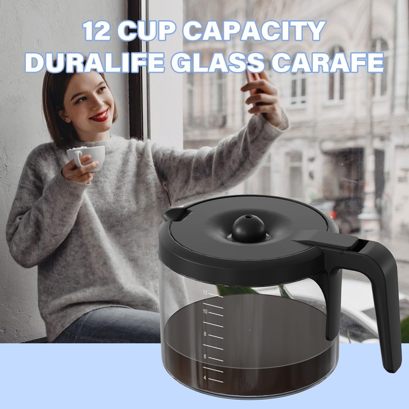12 Cup Coffee Maker Carafe Replacement Pot Compatible with Keurig