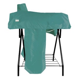 BARN & STABLE Waterproof 420D Oxford Horse Saddle Cover Heavy-Duty Dustproof Horse Saddle Protector with 6 Elastic Straps Fits Most Western and English Saddles 8 Colors