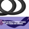 Zerone 2pcs 8inch Perforated Rubber Speaker Foam Edge Surround Rings