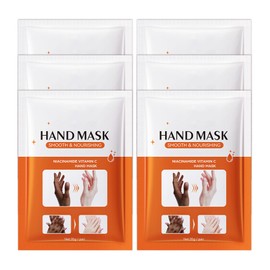 PPPanYiDi Hand Masks Moisturizing Gloves,6 Pairs Hydrating Hand Peel Masks Gift Set for Dry Cracked Hands Care,Long-lasting and Non-greasy Hand Moisturizer Gloves for Women E