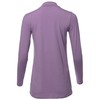 A2Y Basic Solid Soft Cotton Long Sleeve Mock Neck Top