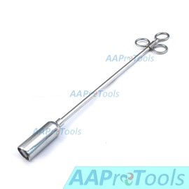 AAProTools Balling Gun Livestock Bolus Boluses Capsule Small Large Animal 17" Veterinary Stainless Steel Medic Pill Pusher Sheep Cattle Horse Cow Sheep Calf Colt 1" Diameter Plastic Vinyl Head Spring