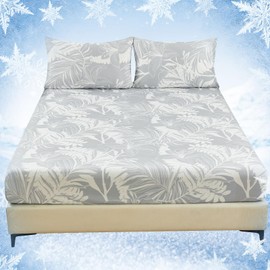 YIYEA Cooling Fitted Sheet, Arc-Chill Q-Max >0.5 Cool Fiber Fitted Sheet for Hot Sleepers & Night Sweats, 16" Deep Pocket, Silky Soft, Thin and Breathable, 1 Pack Twin Fitted Sheet Only